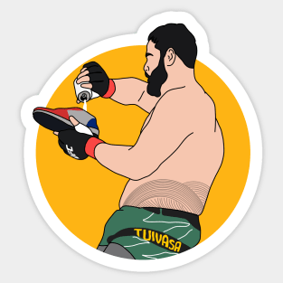 lets get shoey with tuivasa Sticker